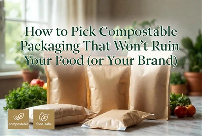 Come scegliere un imballaggio compostabile che non rovini il tuo cibo (o il tuo marchio)